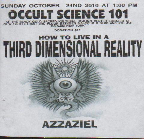 Occult Science 101 DVD artwork