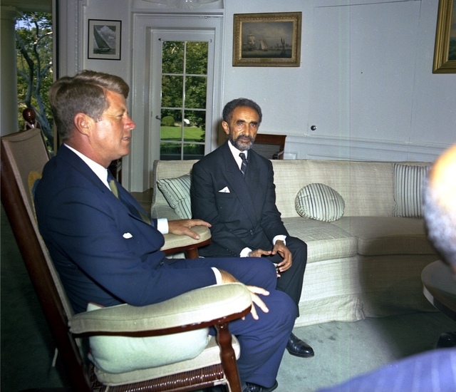 Halie Sellassie I visits John F Kennedy DVD artwork