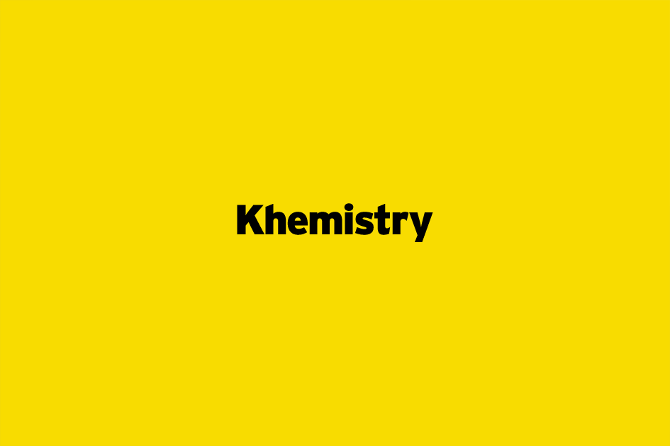 Khemistry: A volatile History artwork